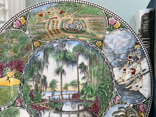 Vintage Cypress Gardens Florida Souvenir Plate at Duckwells