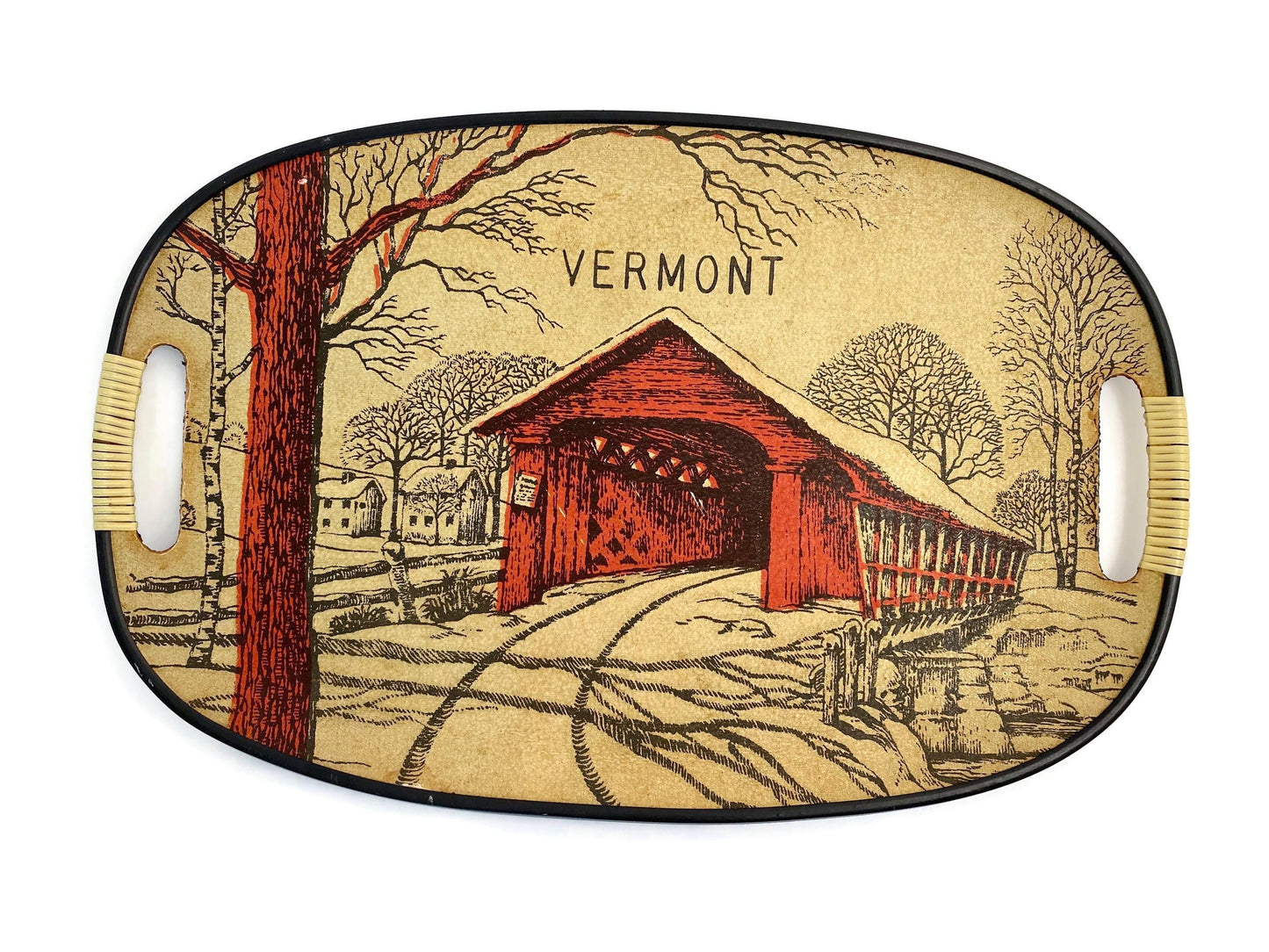 Vintage Vermont Souvenir Tray at Duckwells