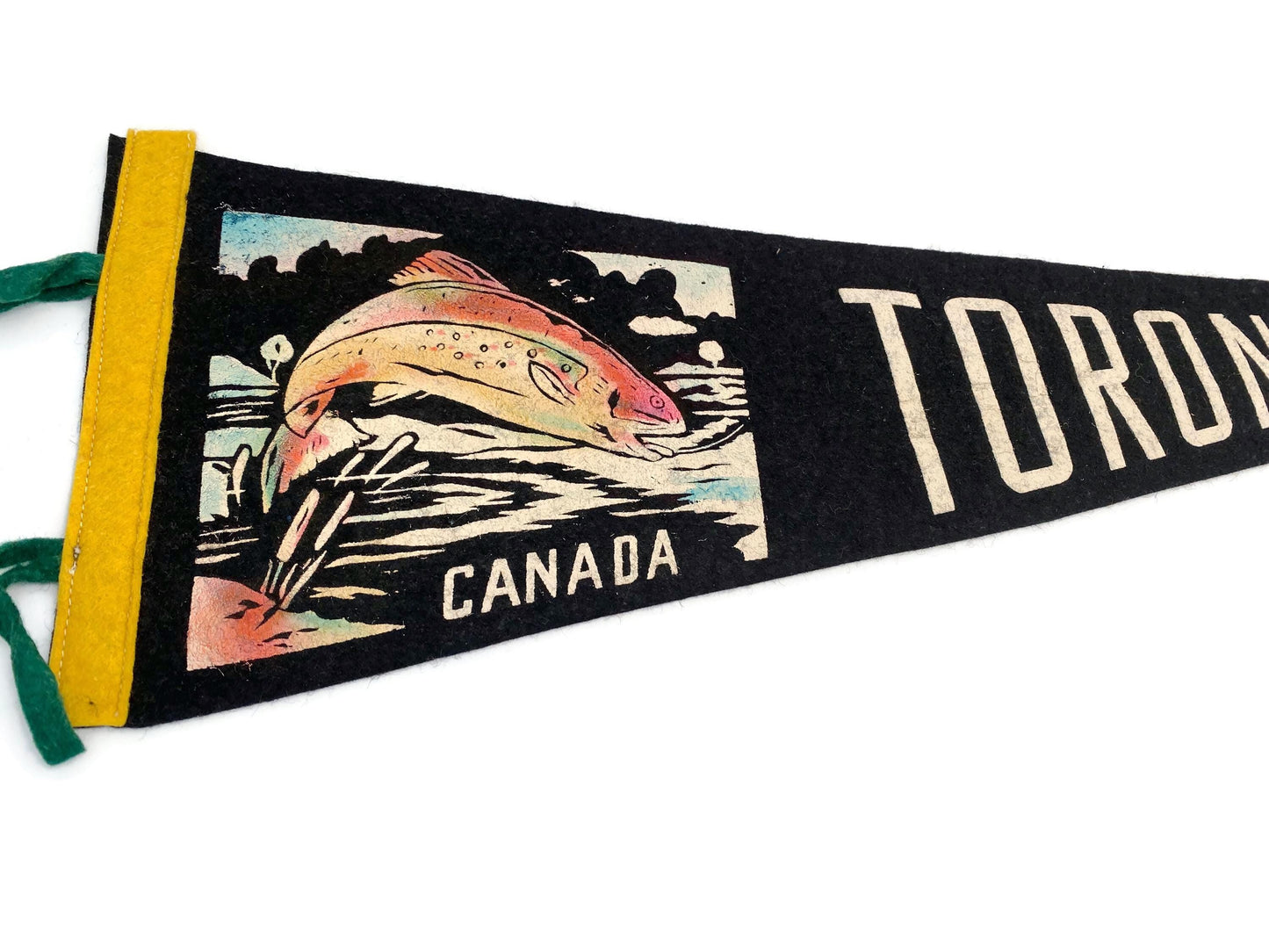 Midcentury Toronto Ontario Canada Souvenir Pennant at Duckwells
