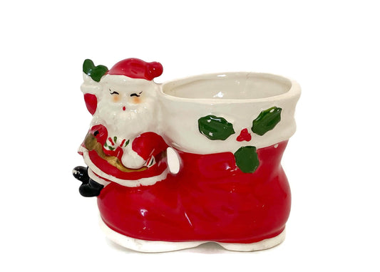 Vintage Christmas Planter by Napco at Duckwells