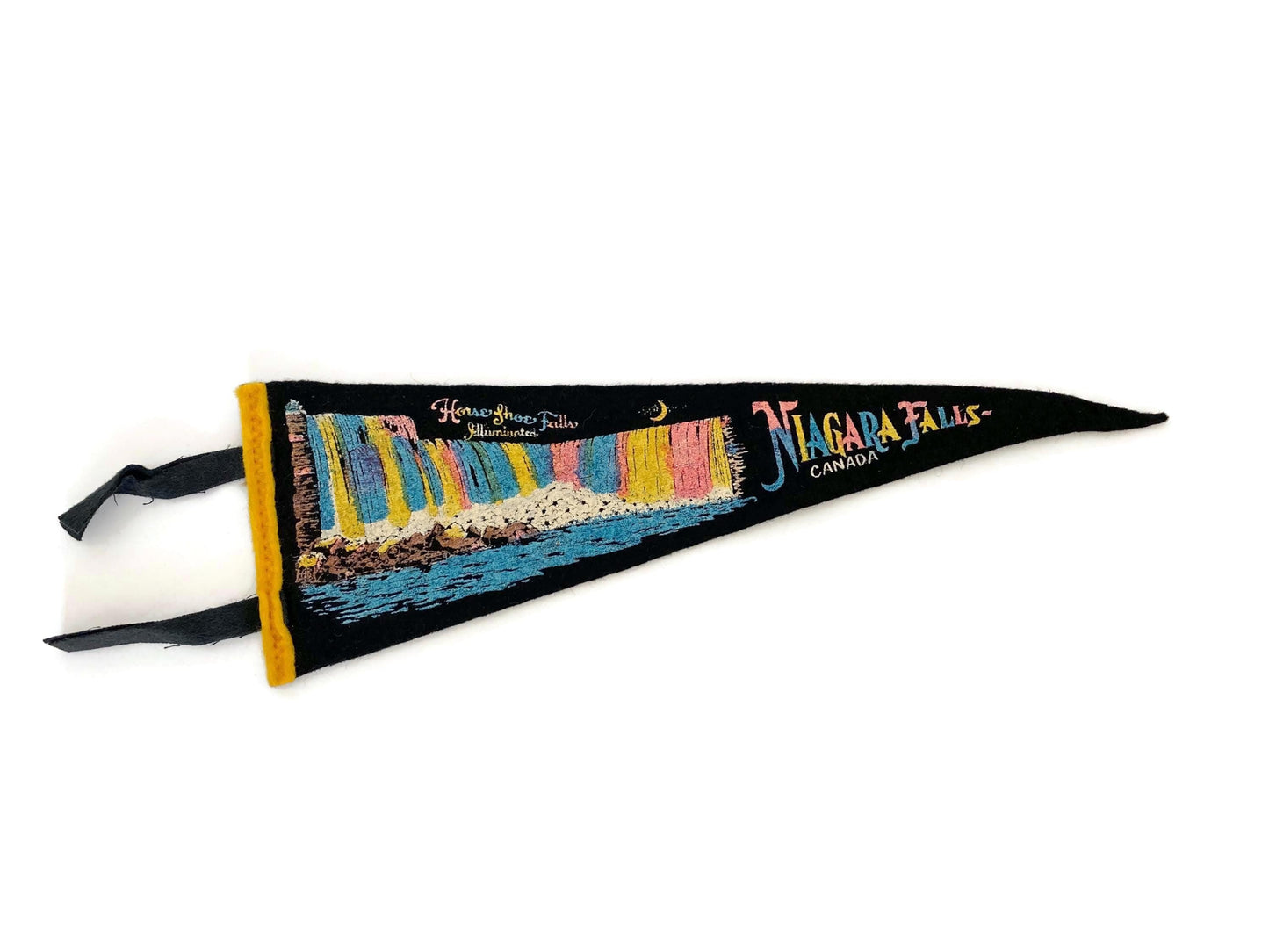 Midcentury Niagara Falls Canadian Tourist Small Pennant at Duckwells