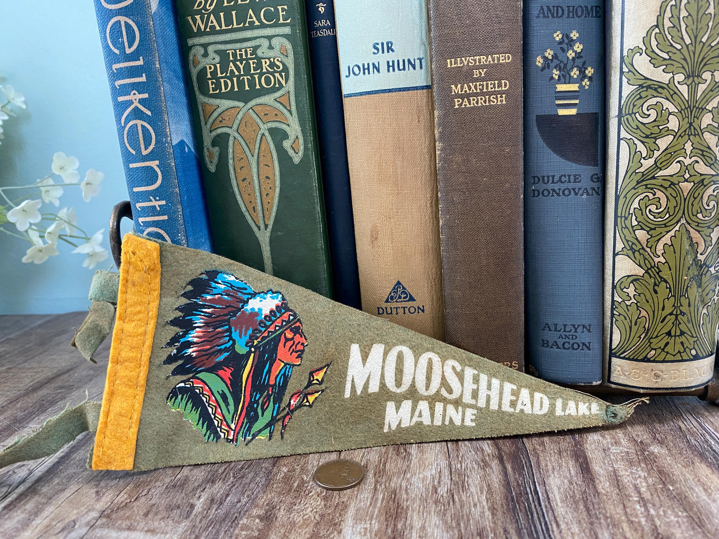 Vintage Moosehead Maine Pennant at Duckwells