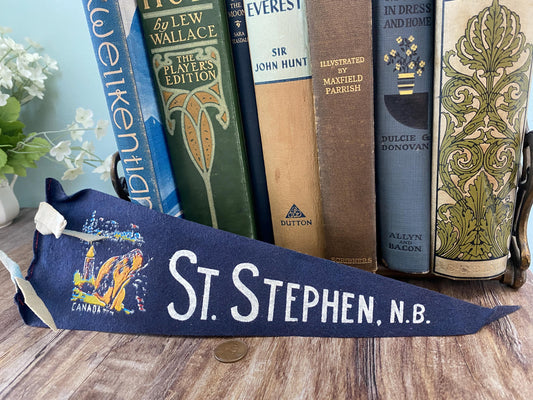 Midcentury St. Stephen New Brunswick Canada Pennant at Duckwells