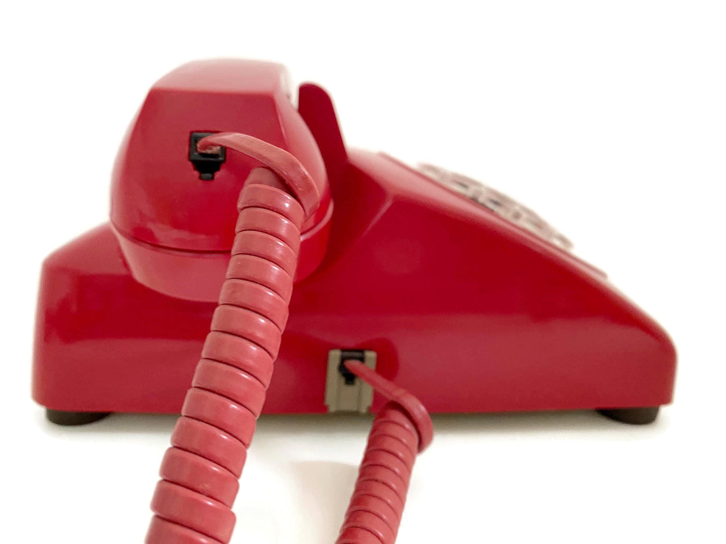 Vintage Red Rotary Dial Telephone at Duckwells