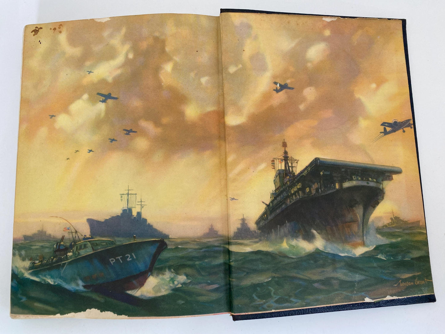Vintage Military History Book, Battle Stations! Your Navy in Action
