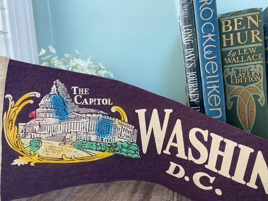 Vintage Washington D.C. Pennant at Duckwells