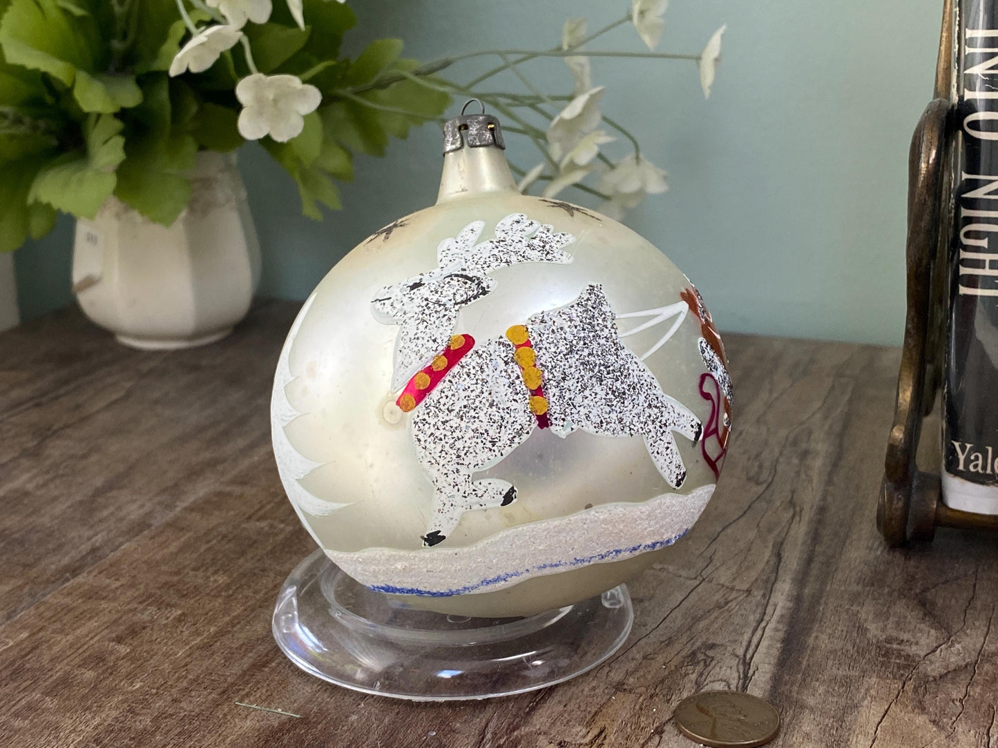 Midcentury Glass Christmas Ornament by Fantasia