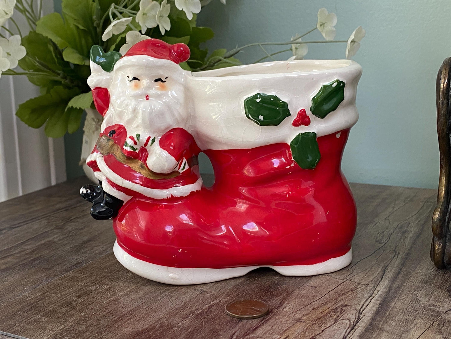 Vintage Christmas Planter by Napco