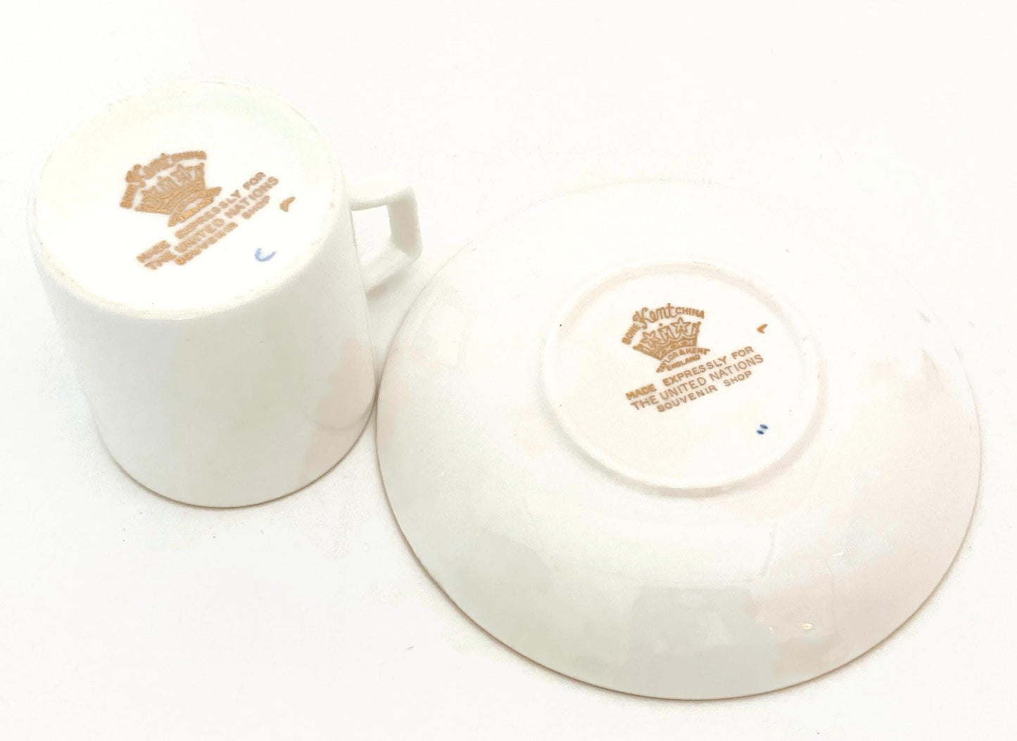 Mid Century United Nations Cup and Saucer Set at Duckwells