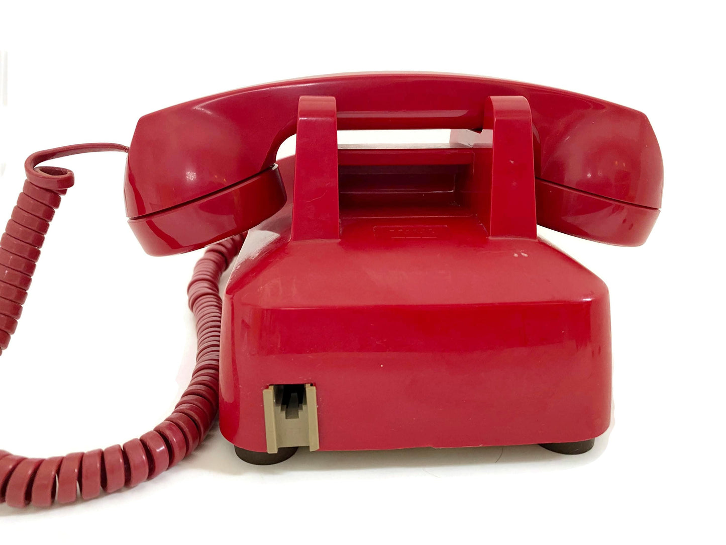 Vintage Red Rotary Dial Telephone at Duckwells