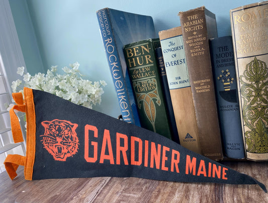 Vintage Gardiner Maine Pennant at Duckwells
