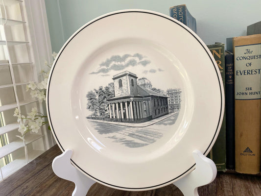 Vintage Boston Kings Chapel Plate by Spode at Duckwells