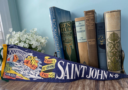 Vintage Canadian Pennant, St. John New Brunswick Canada at Duckwells
