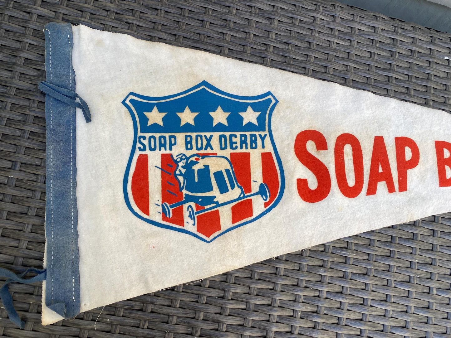Vintage Soap Box Derby Felt Pennant at Duckwells