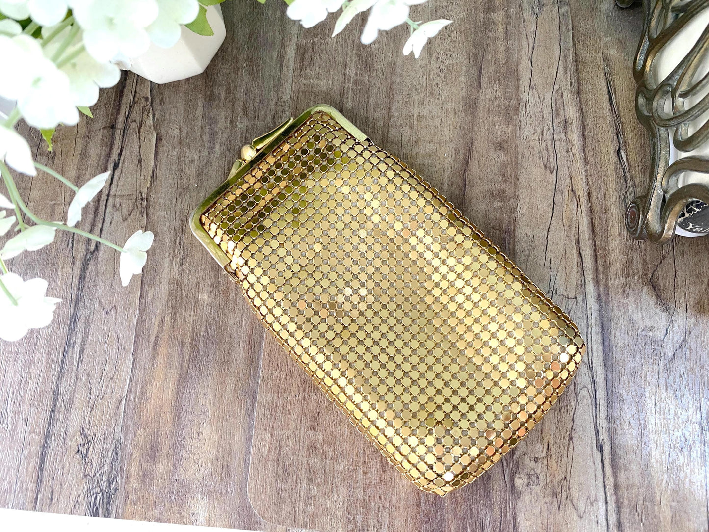 Vintage Whiting and Davis Metal Mesh Pouch