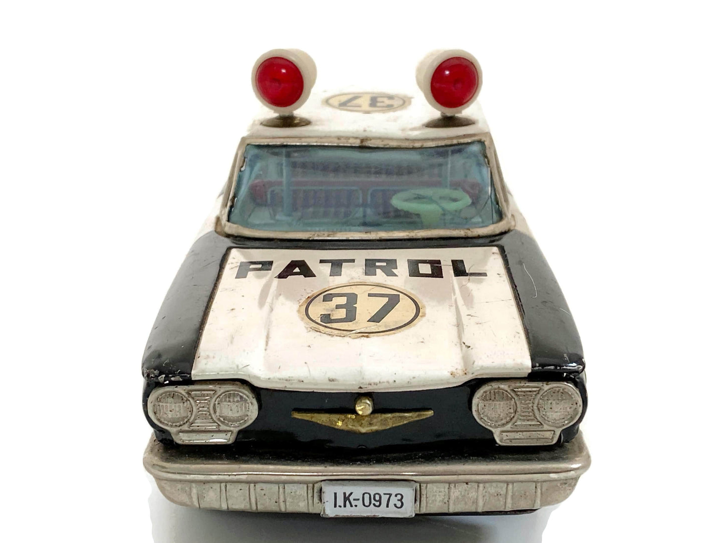 Vintage Police Car, Ichiko Friction Toy Made in Japan at Duckwells