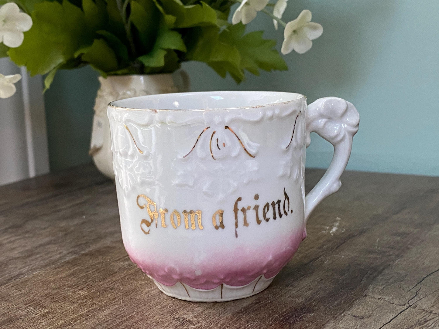 Antique Demitasse Friendship Cup