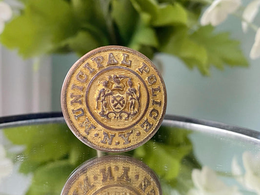 Antique Police Hatpin by Waterbury Button at Duckwells