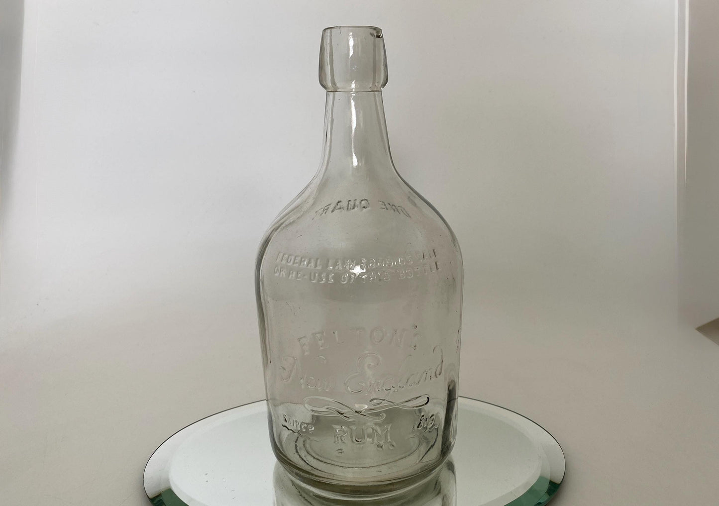 1940s New England Rum Bottle