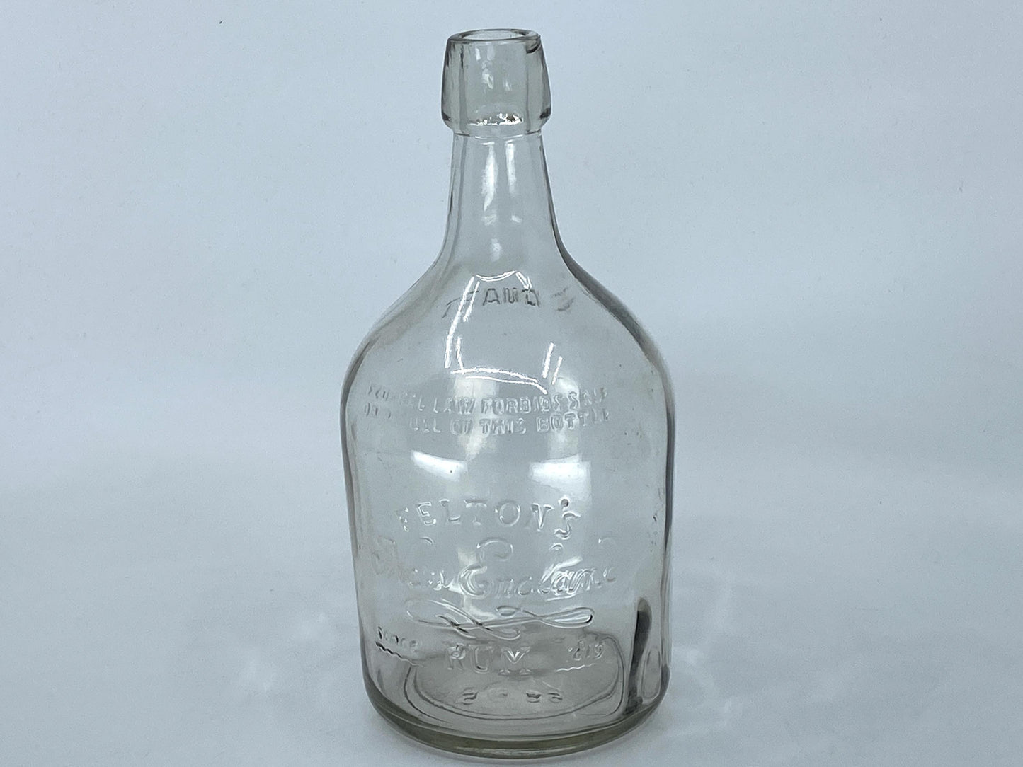 1940s New England Rum Bottle