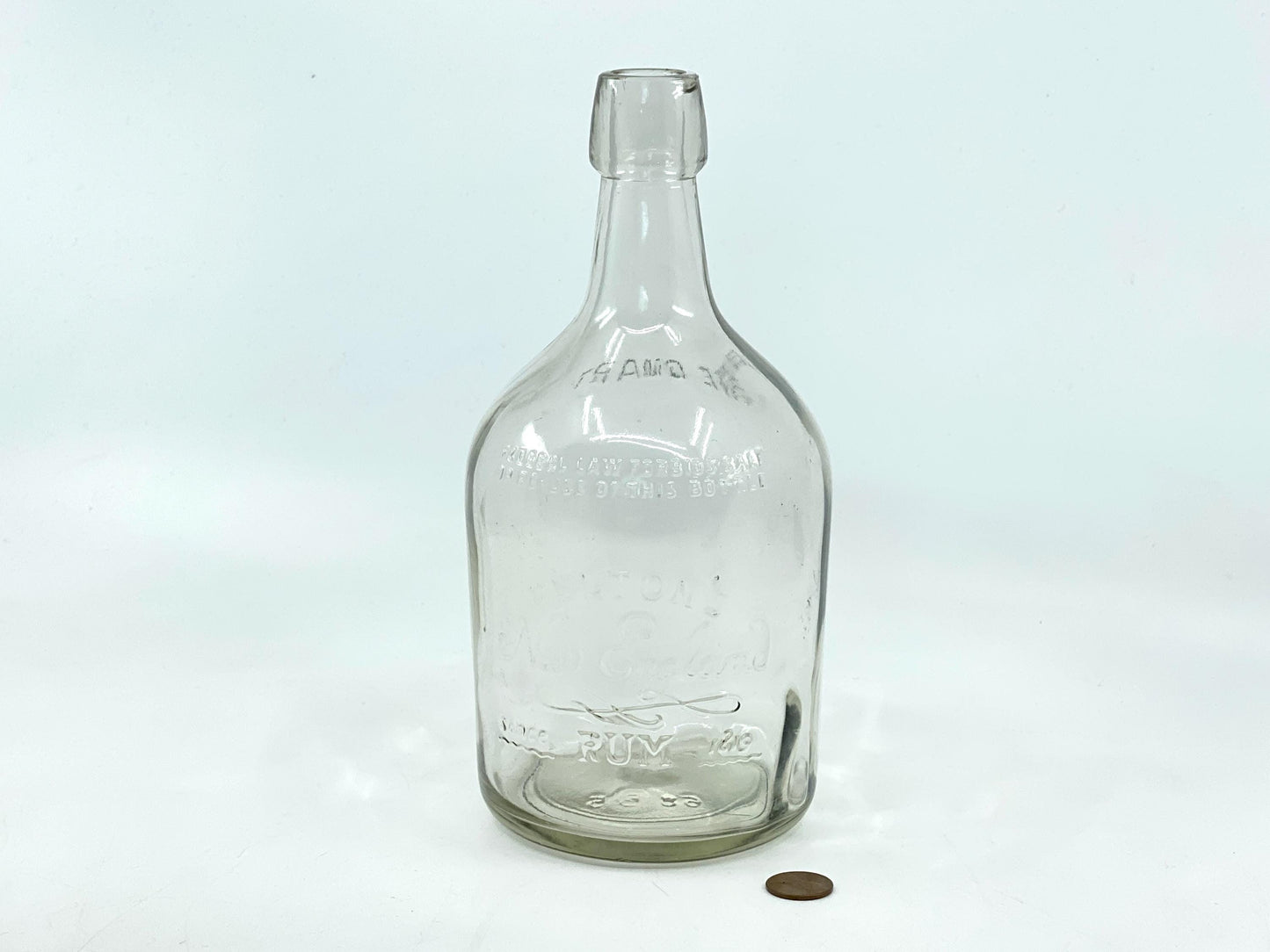 1940s New England Rum Bottle