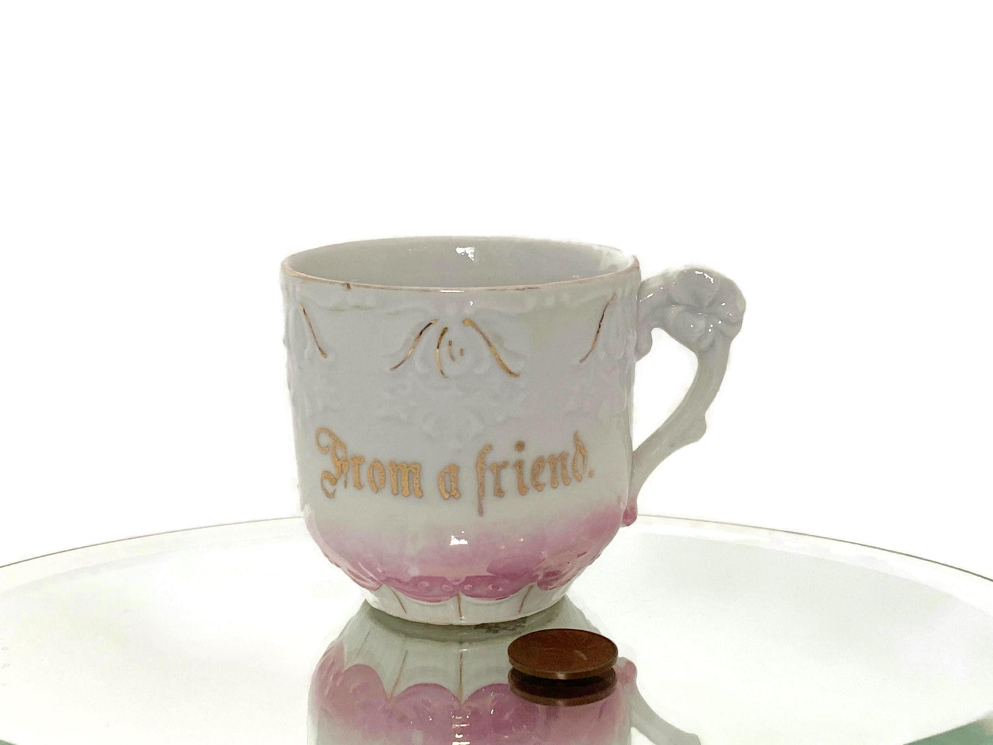 Antique Demitasse Friendship Cup