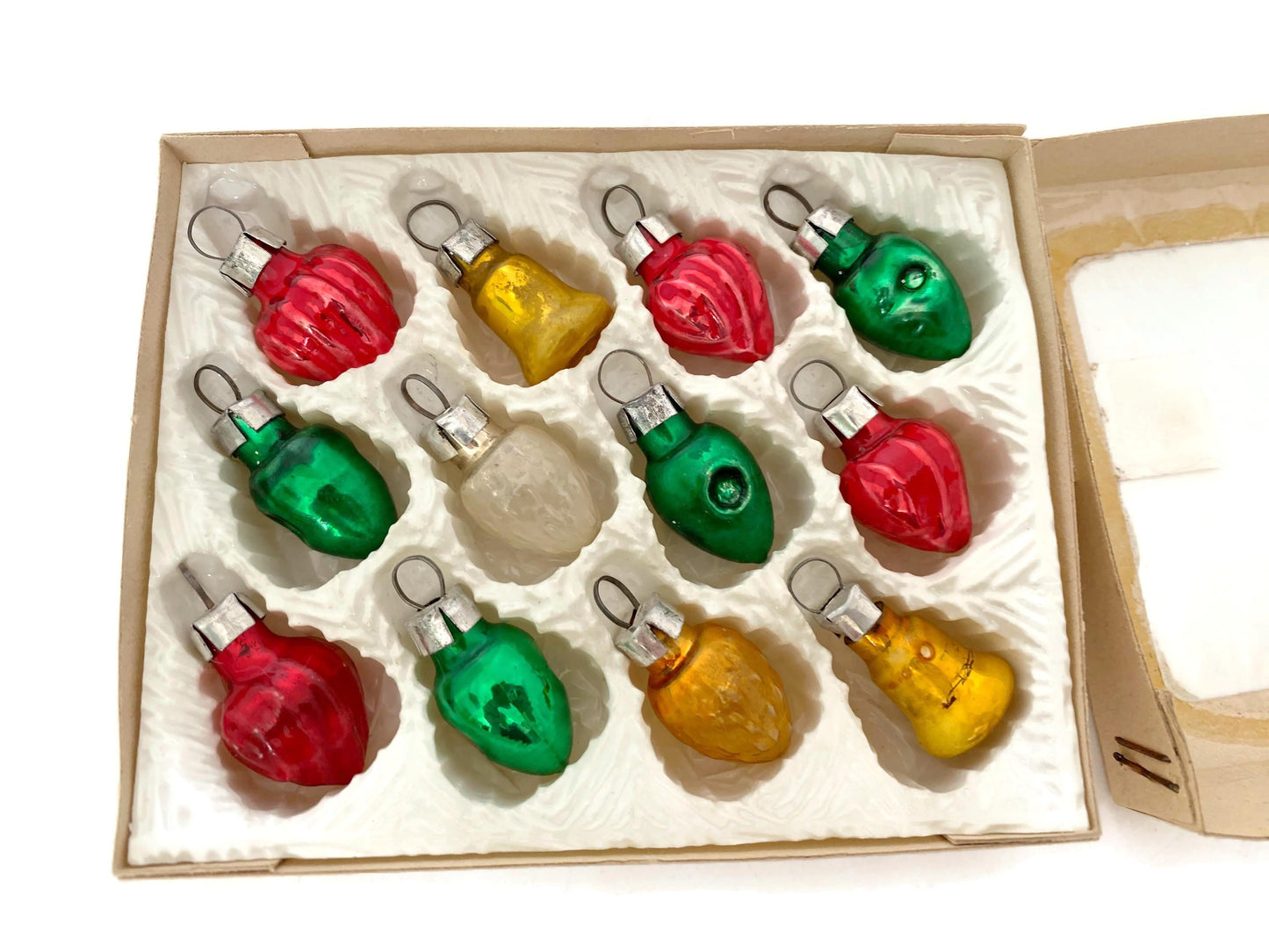 Vintage Mini Glass Christmas Ornaments at Duckwells
