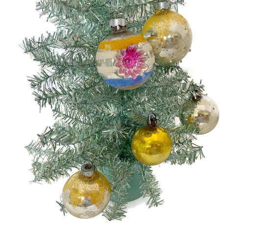 Midcentury Glass Christmas Ornaments at Duckwells