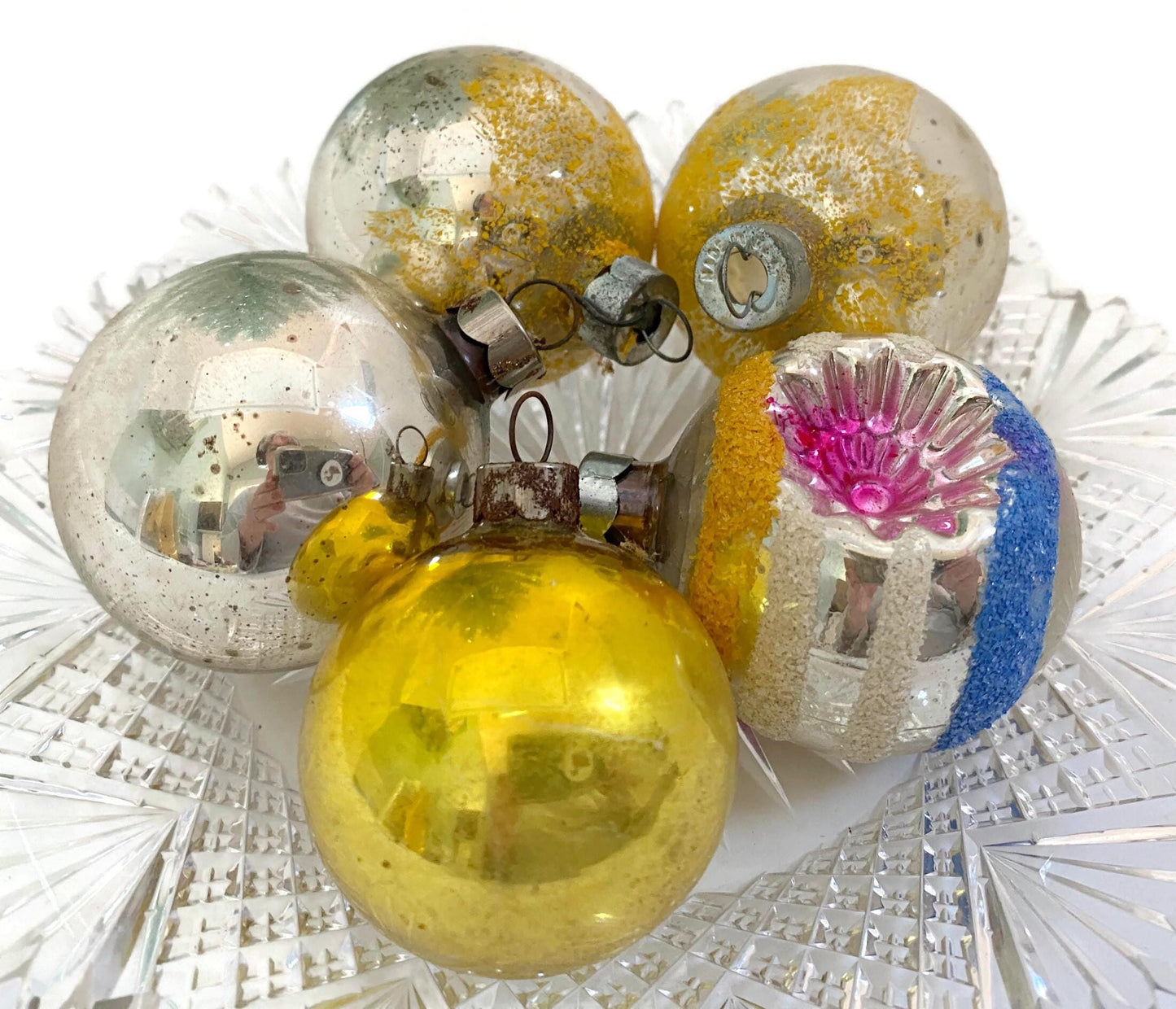 Midcentury Glass Christmas Ornaments