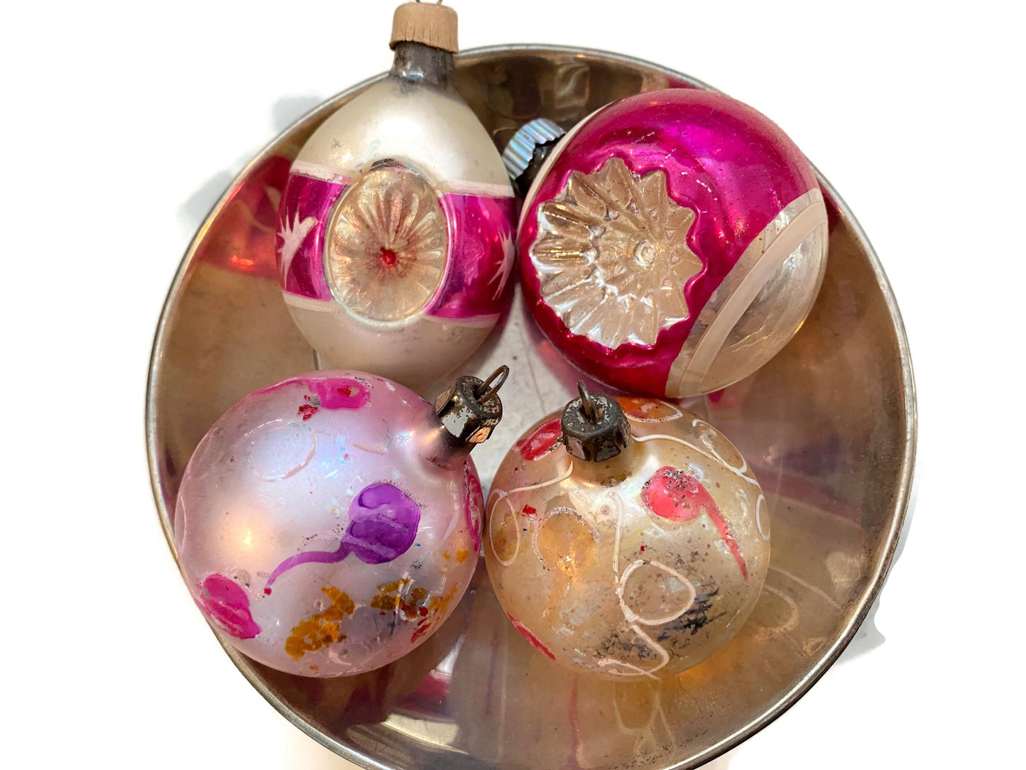 Midcentury Glass Christmas Ornaments
