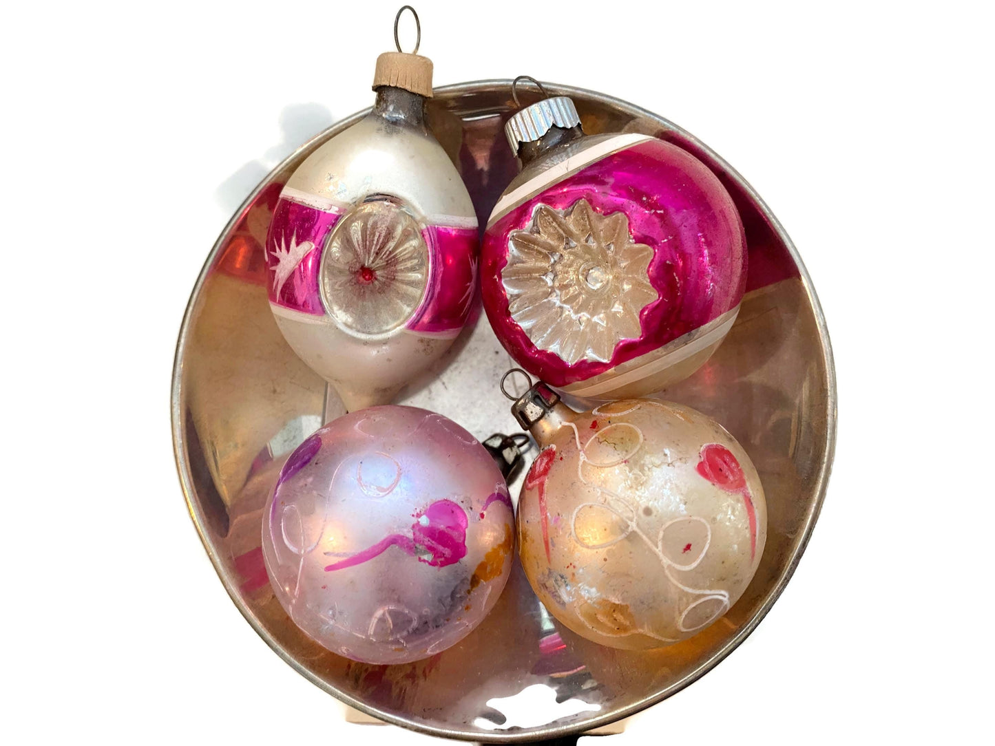 Midcentury Glass Christmas Ornaments