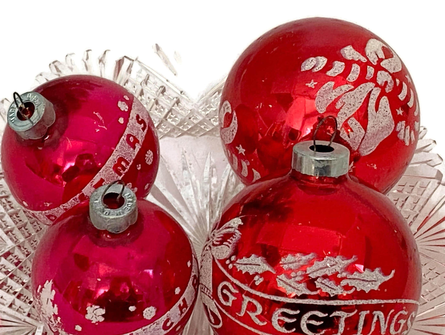 Midcentury Glass Christmas Ornaments