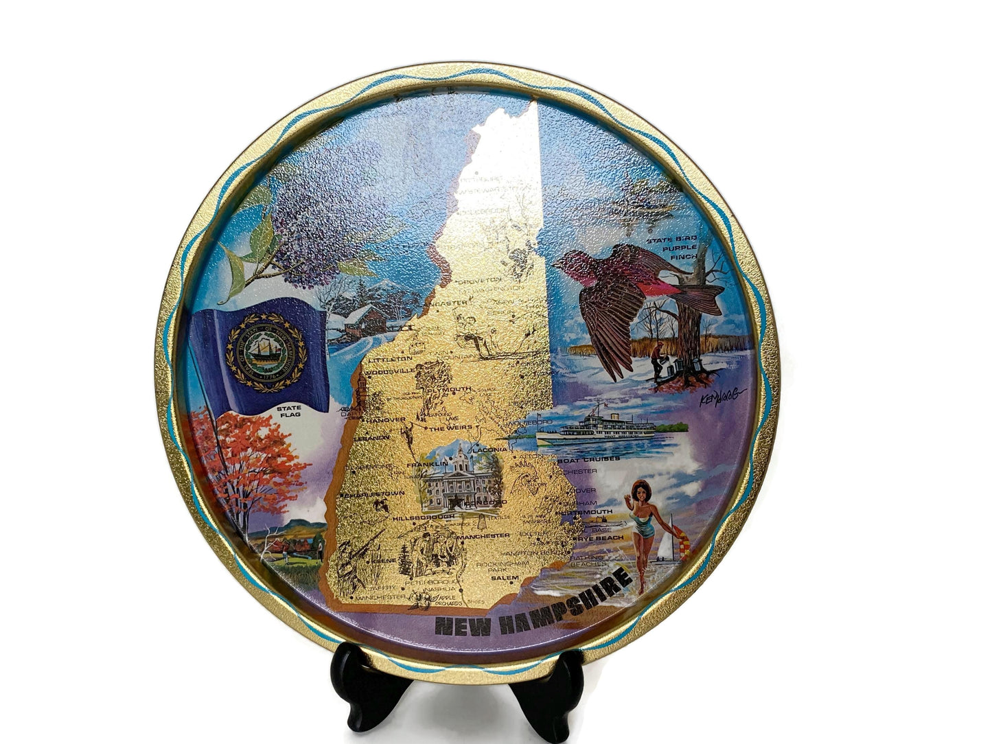 Vintage New Hampshire Souvenir Tray