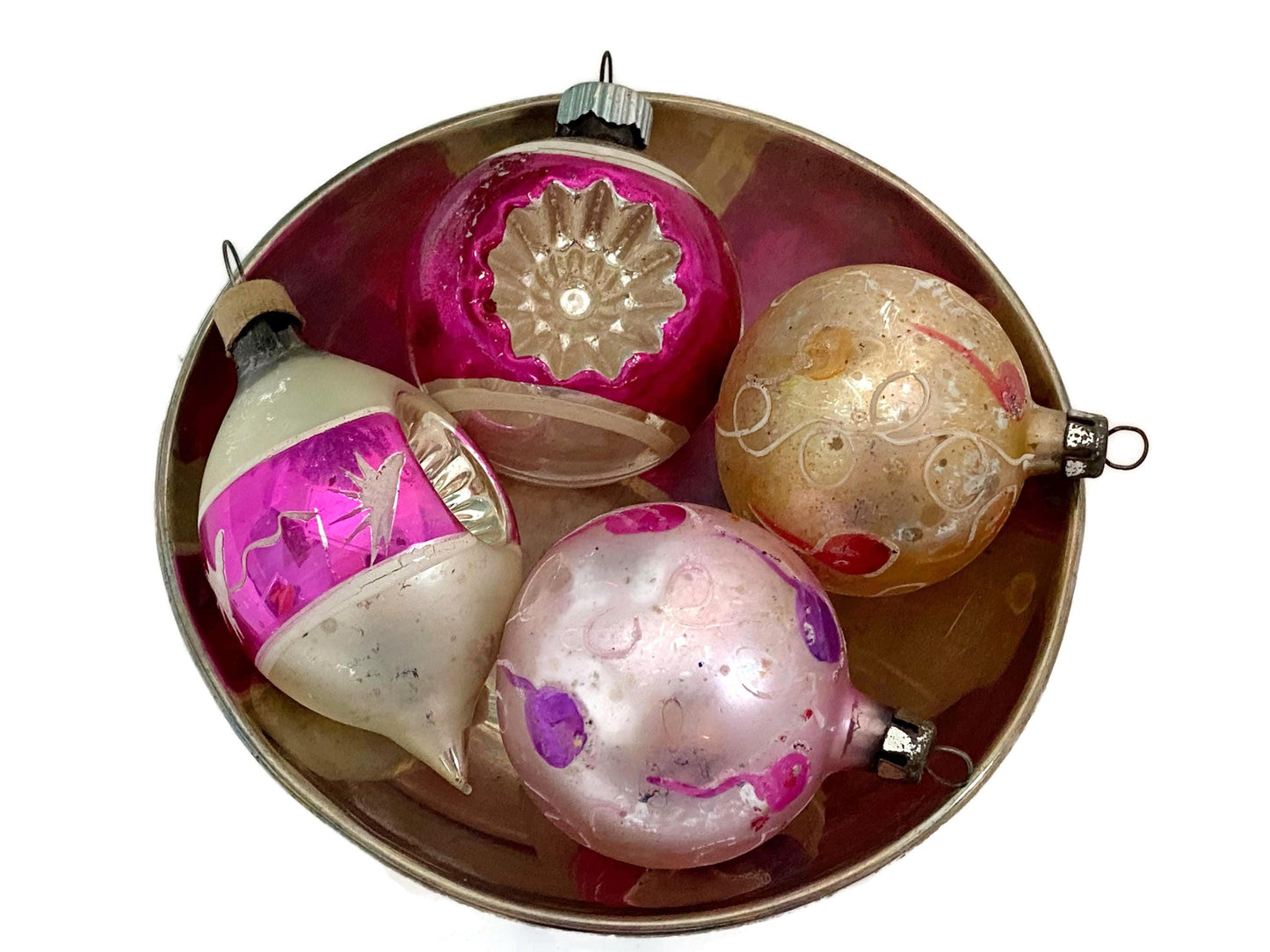 Midcentury Glass Christmas Ornaments