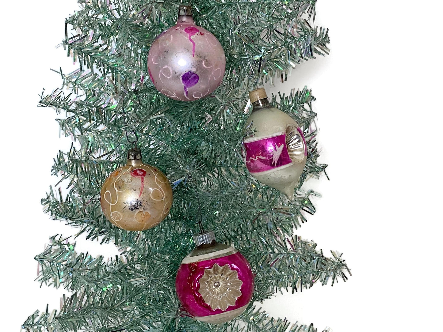 Midcentury Glass Christmas Ornaments