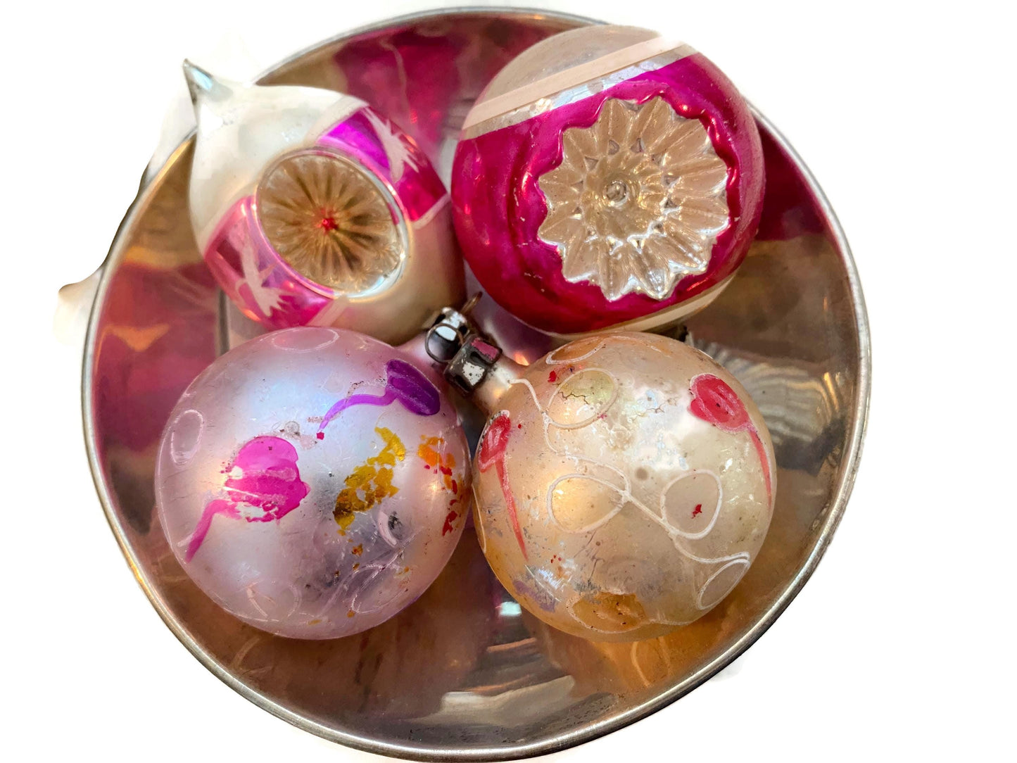 Midcentury Glass Christmas Ornaments