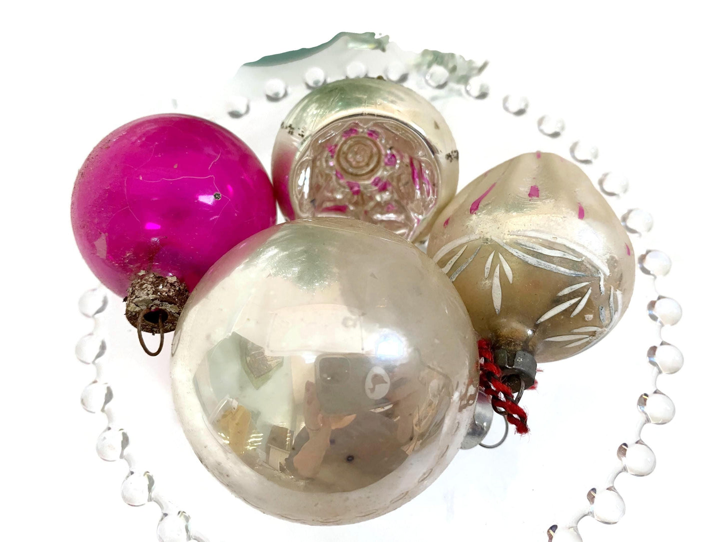 Midcentury Glass Christmas Ornaments