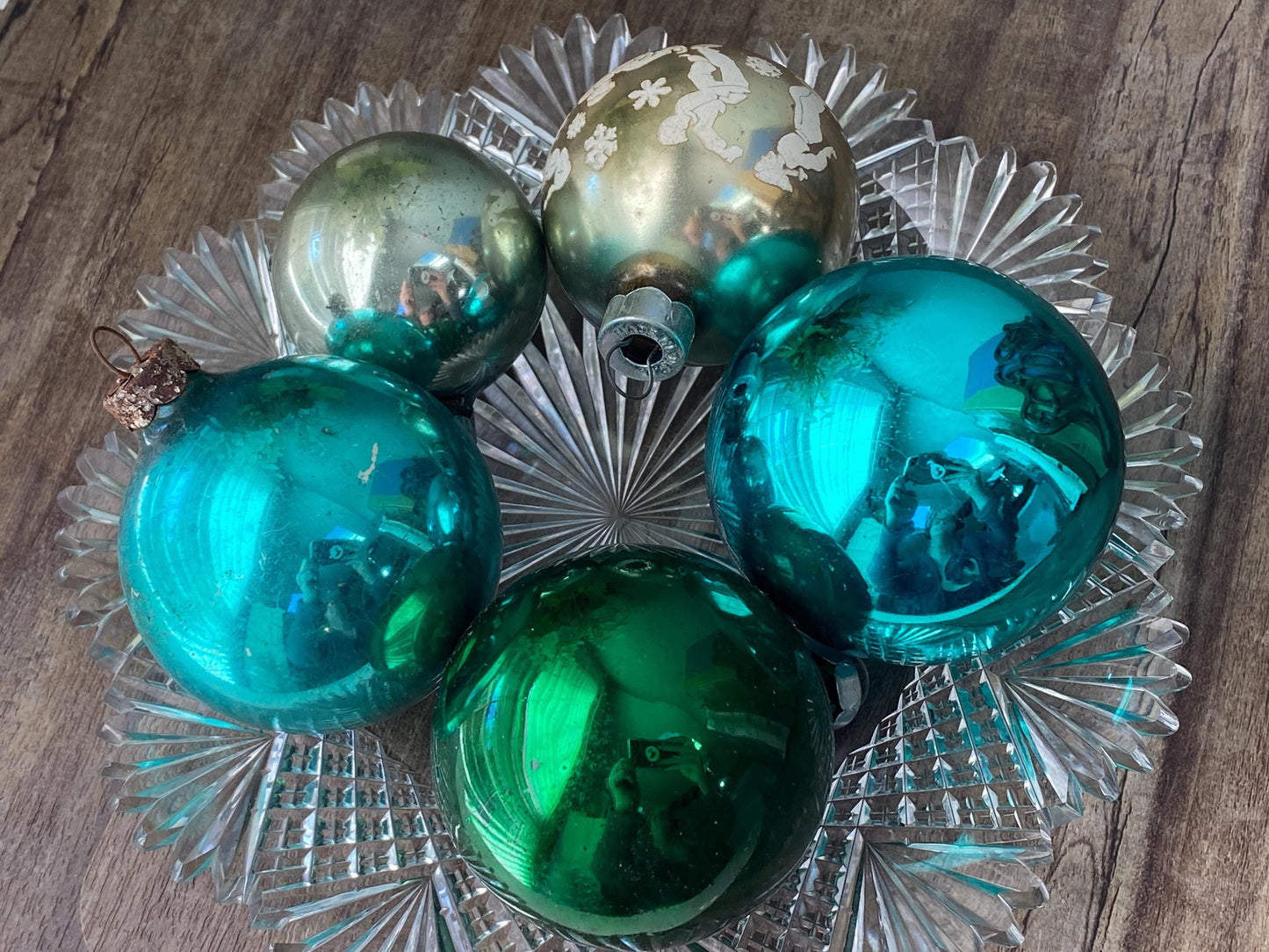Midcentury Glass Christmas Ornaments