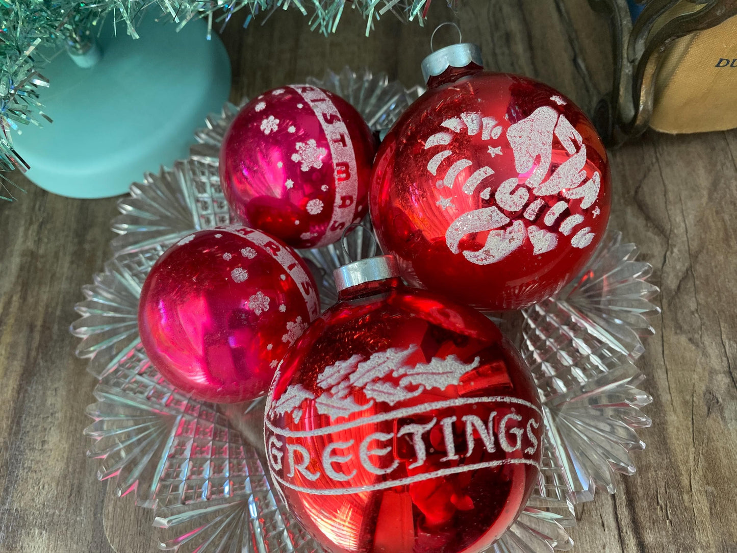 Midcentury Glass Christmas Ornaments