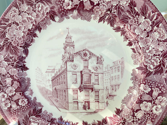 Vintage Old State House, Boston Wedgwood Souvenir Plate at Duckwells