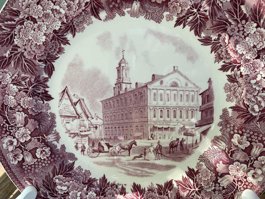 Vintage Faneuil Hall, Boston Wedgwood Souvenir Plate at Duckwells