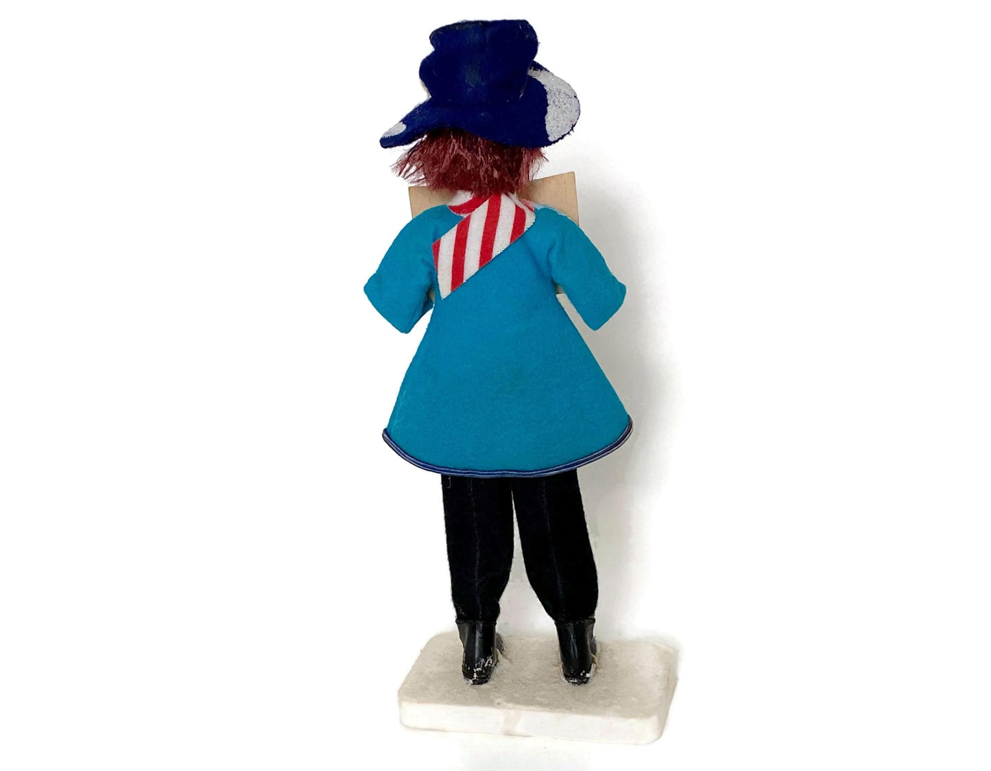 Midcentury Caroler with Felt on Stand, Made In Japan at Duckwells