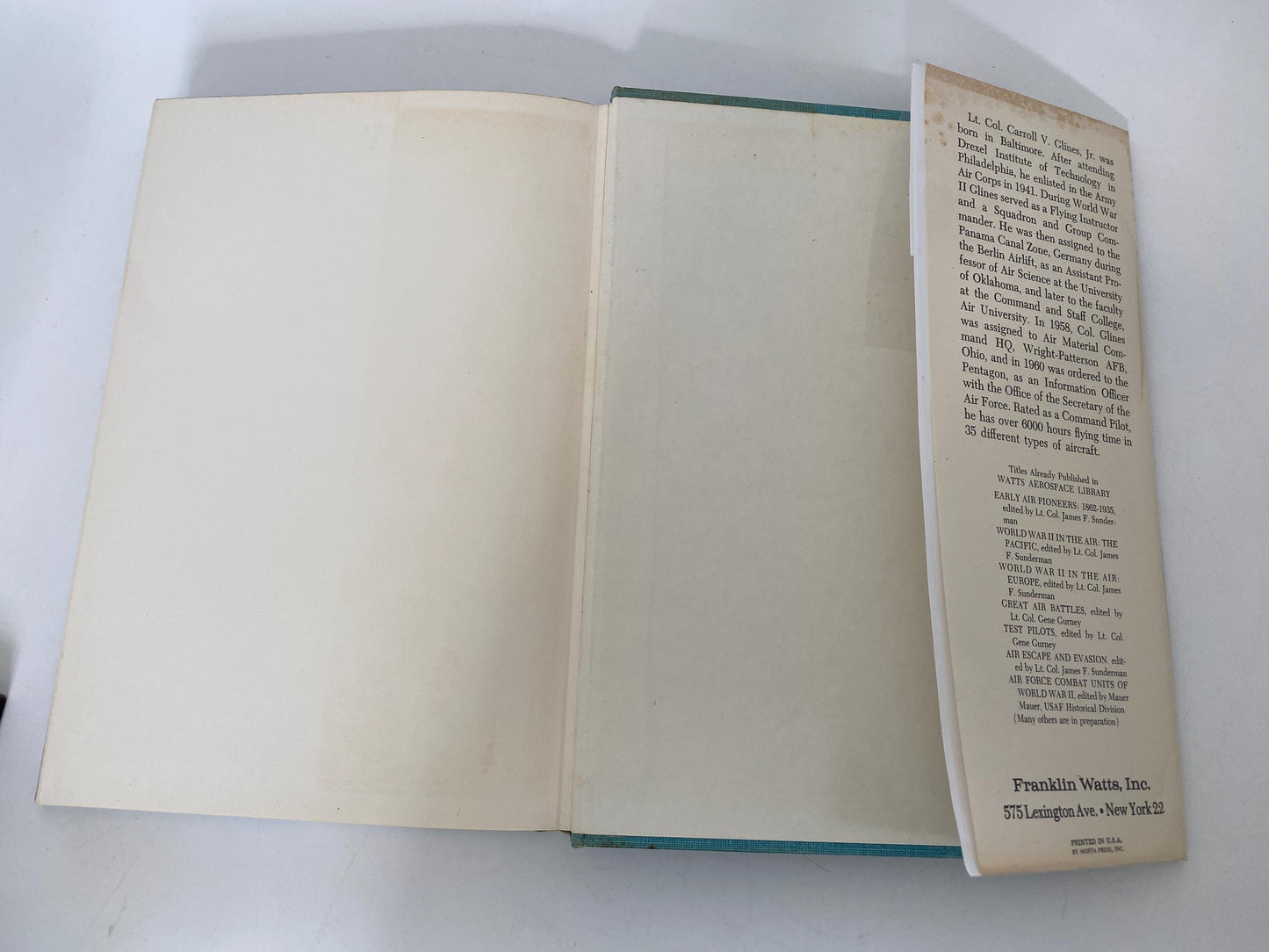 Midcentury Book, Polar Aviation, First Edition Hardcover Watts Aerospace Library at Duckwells