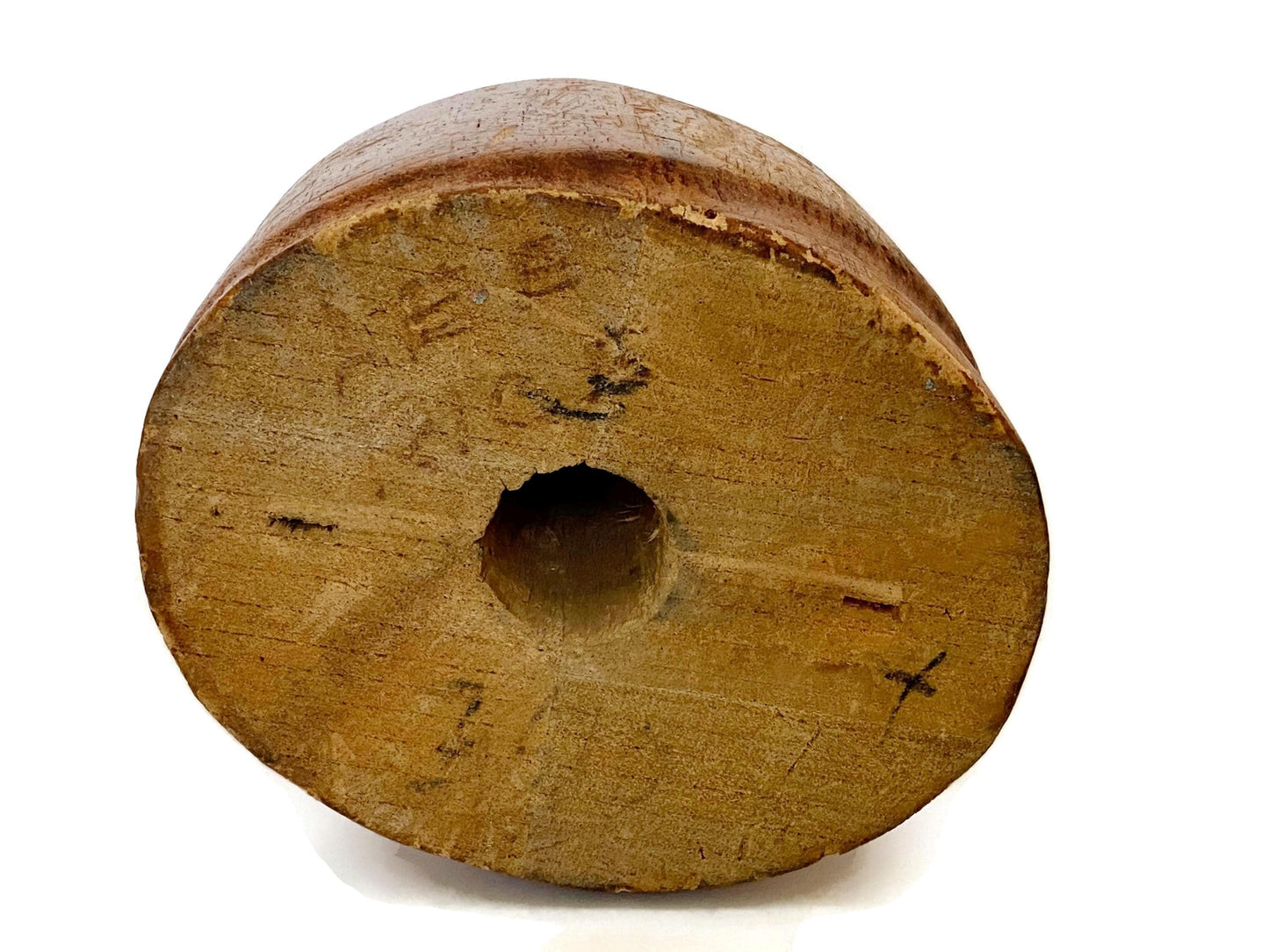 Antique Wood Hat Block at Duckwells