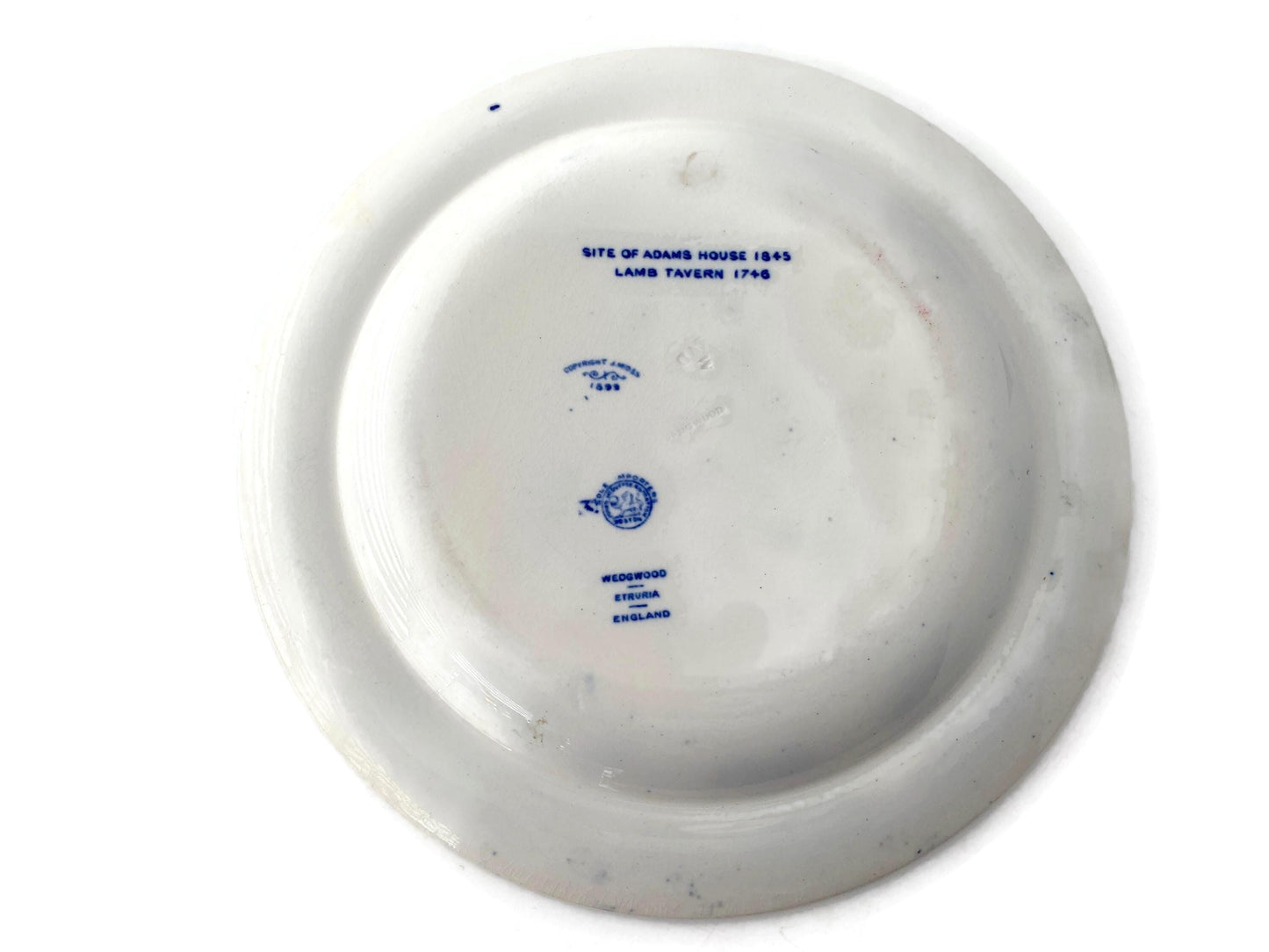 Antique Wedgwood Boston Lamb Tavern Plate at Duckwells