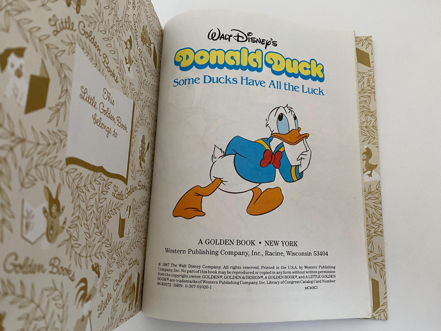 Midcentury Disney Donald Duck Book at Duckwells