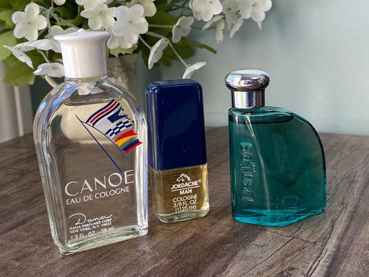 Vintage Men's Fragrances, Canoe, Nautica, and Jordache at Duckwells