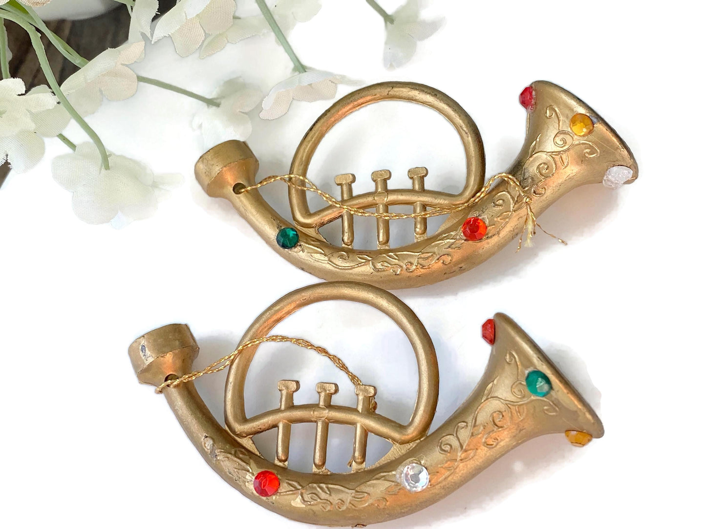 Vintage Trumpet Christmas Ornaments at Duckwells