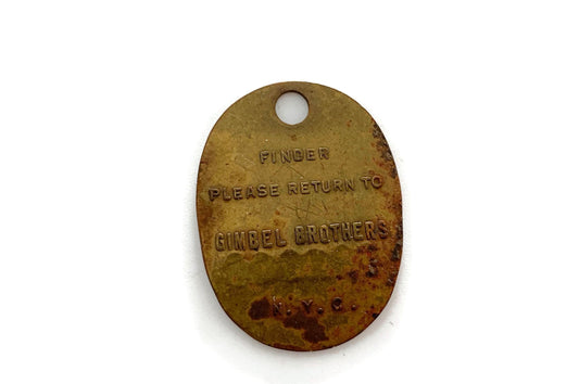 Vintage Brass Charge Coin from Gimbels New York at Duckwells