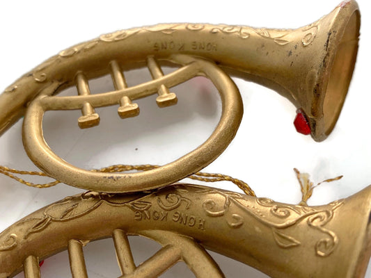 Vintage Trumpet Christmas Ornaments at Duckwells